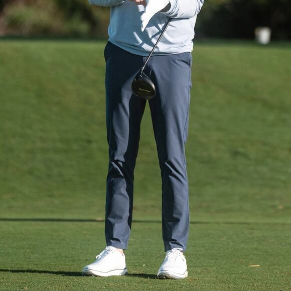 Rhoback Men's Navy Blue Performance Chino Pants Size 42X32 - Picture 2 of 8